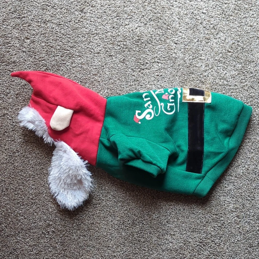 Santa Elf Gnome Dog Christmas Sweatshirt